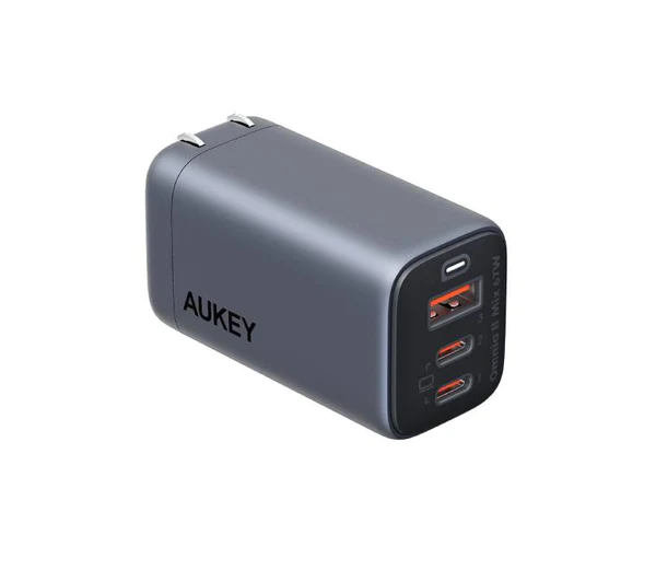 Aukey PA-B6U Fast Charger Omnia II Mix 67W 3-Port UFCS Wall Gan Charger